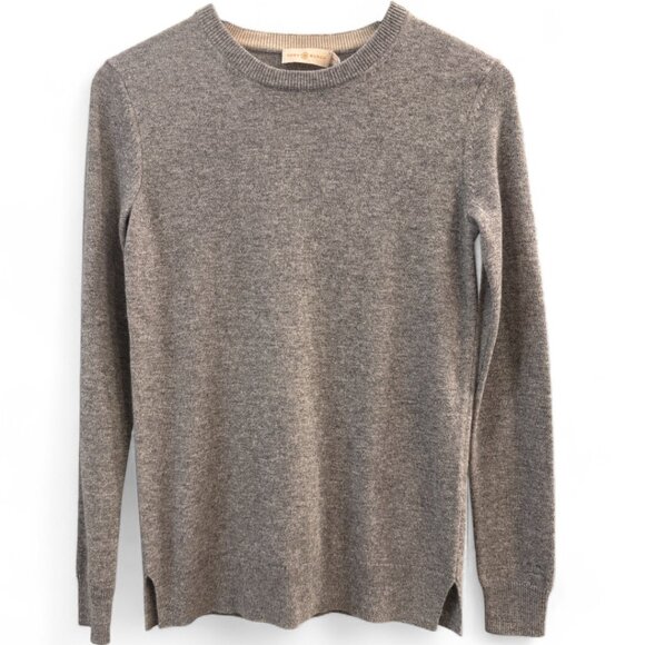 Tory Burch 100% Cashmere Bella Sweater Gray Size XXS NWT - Picture 2 of 7